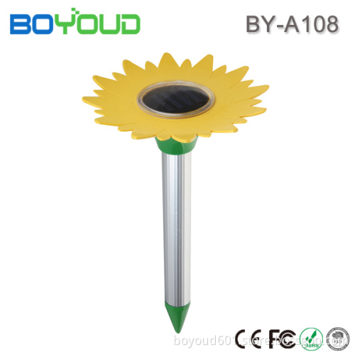 Sunflower solar mole and snake repeller